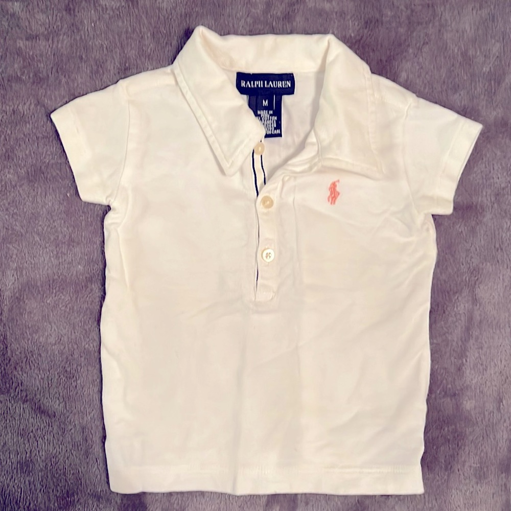 Ralph Lauren Baby girl white polo